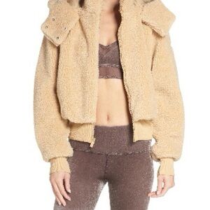 ALO Yoga Cream Teddy Jacket